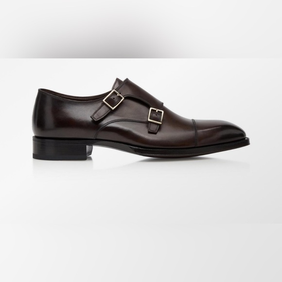 ºTOM FORDº Burnished Leather — ELKAN MONK STRAP ★Price Drop★